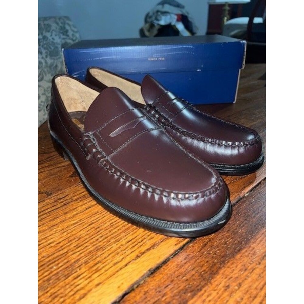 Sebago Cityside “Classic Dan” Mn’s Burgundy Leather Penny Loafers Sz 11B NIB